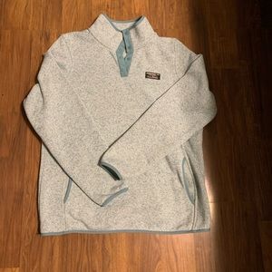L.L. Bean sweater fleece pullover, size large.